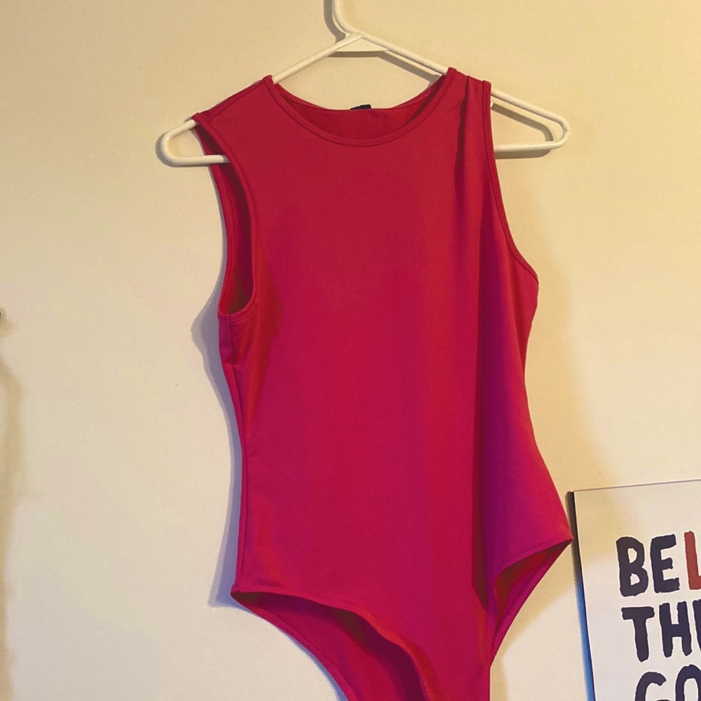 pink bodysuit